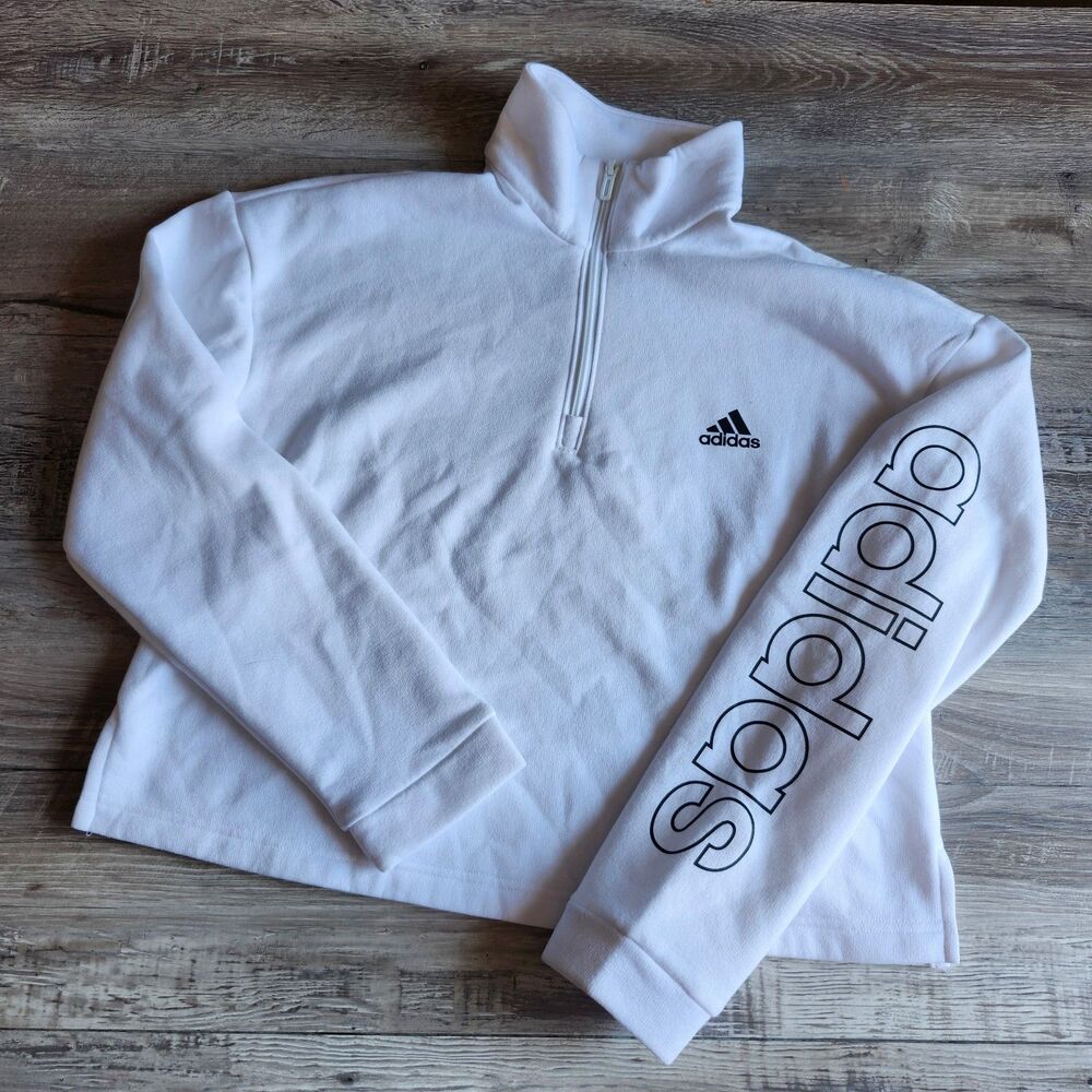 (L) Adidas half zip sweatshirt